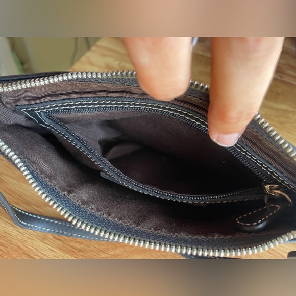 Coach | Demi Leather Baguette Shoulder Bag 7785 - Black - Picture 9 of 12